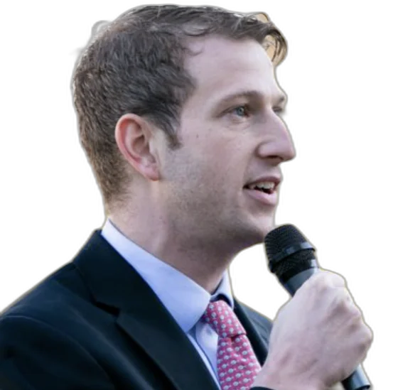 Rep. Joe Fitzgibbon speaking (campaign-site photo, cutout)